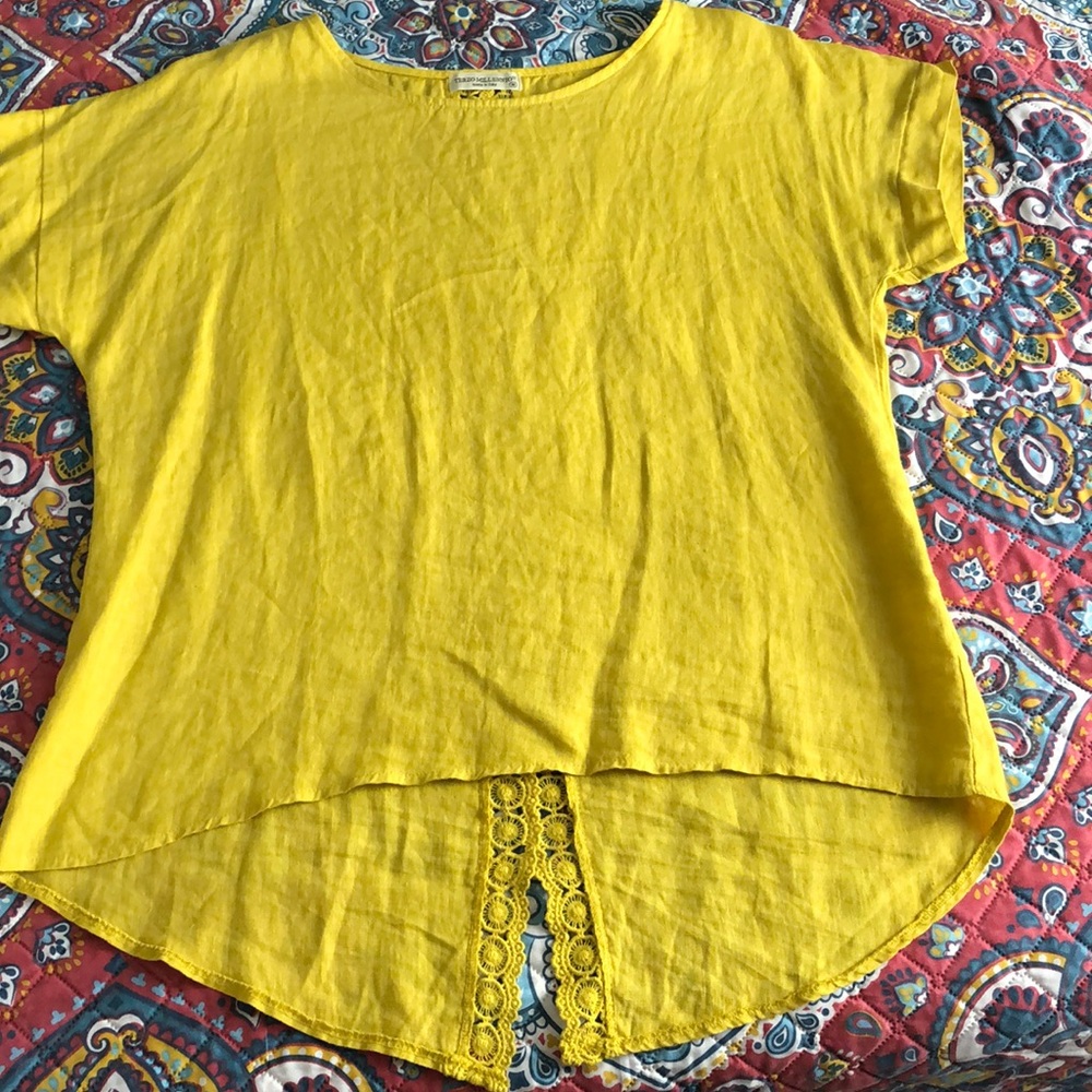 Terzo Millennio Gold Linen Tunic